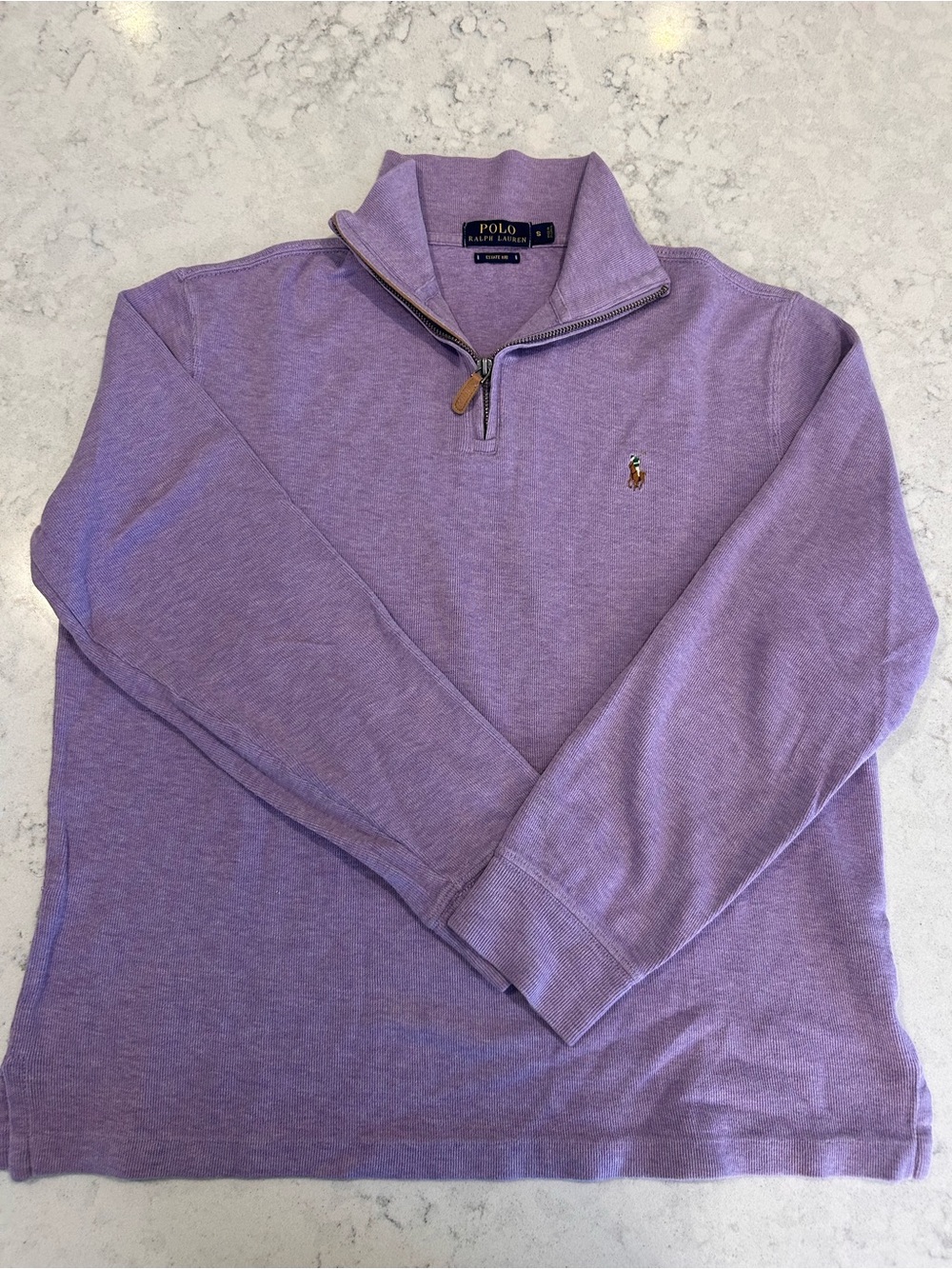 Polo by Ralph Lauren Men’s Lavender Half-Zip Pullover